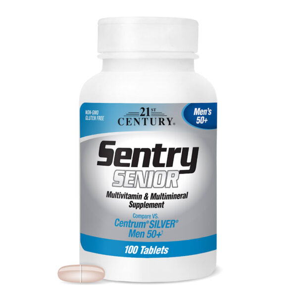21st Century - Sentry Senior Homens 50+ Suplemento Multivitamínico e Multimineral 100 Comprimidos