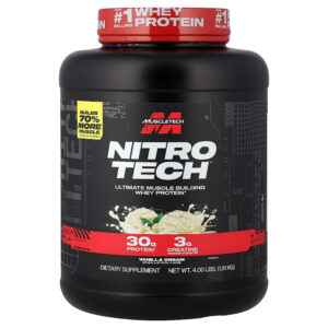 MuscleTech - Whey Protein Nitro-Tech Baunilha e Creme 1,81 kg