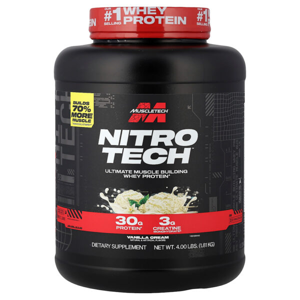 85-14.jpg MuscleTech - Whey Protein Nitro-Tech Baunilha e Creme 1,81 kg