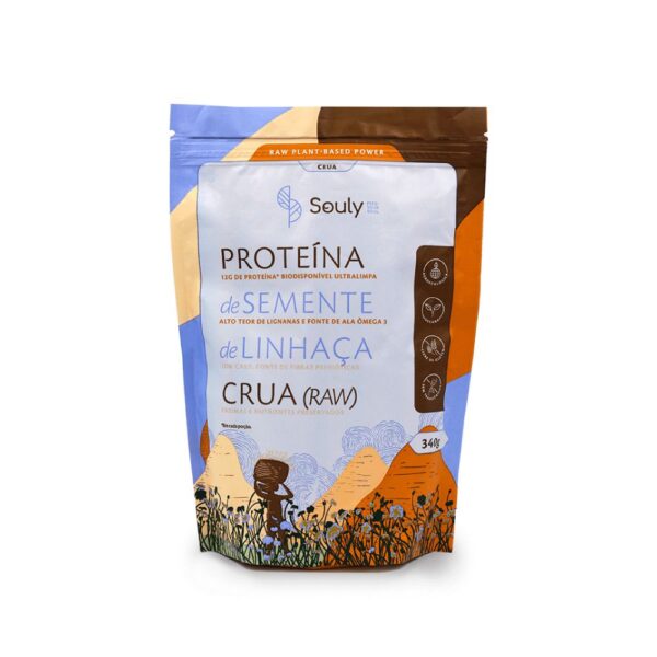 Proteína de Semente de Linhaça Crua 340g - Souly
