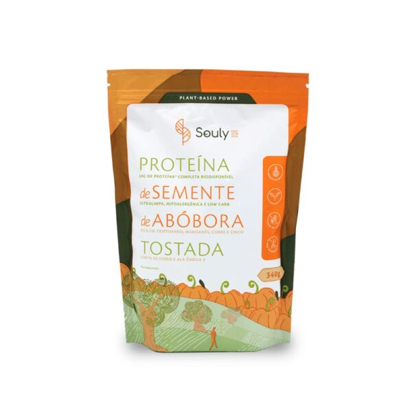 Proteína de Semente de Abóbora Tostada 340g - Souly