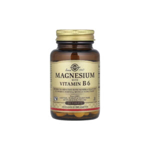 Magnésio com Vitamina B6 Magnesium with Vitamin B6 100 Comprimidos - Solgar