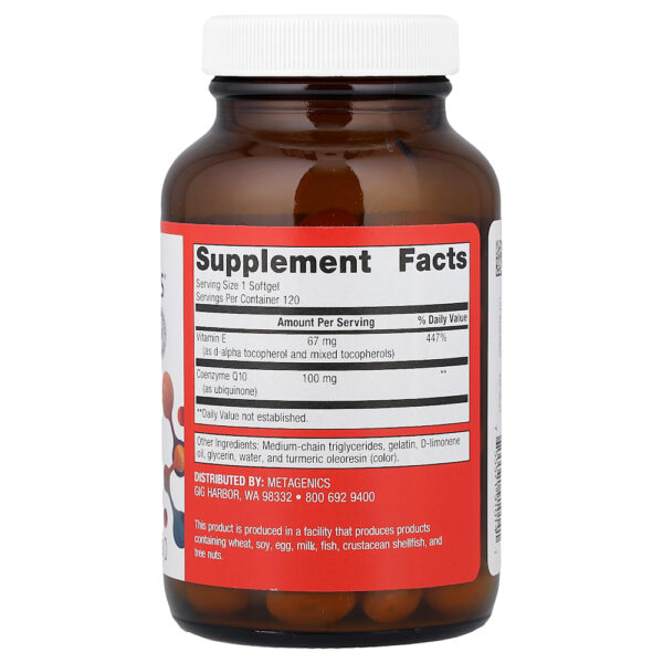 Metagenics - CoQ10 ST 100 mg 120 Cápsulas Softgel