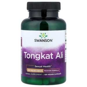 Swanson Vitamins - Tongkat Ali 400 mg 120 Cápsulas Veganas