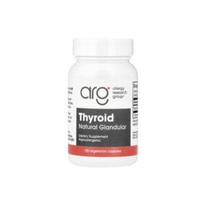 Thyroid Natural Glandular Tireoide 40mg 100 Cápsulas Vegetarianas - Allergy Research Group