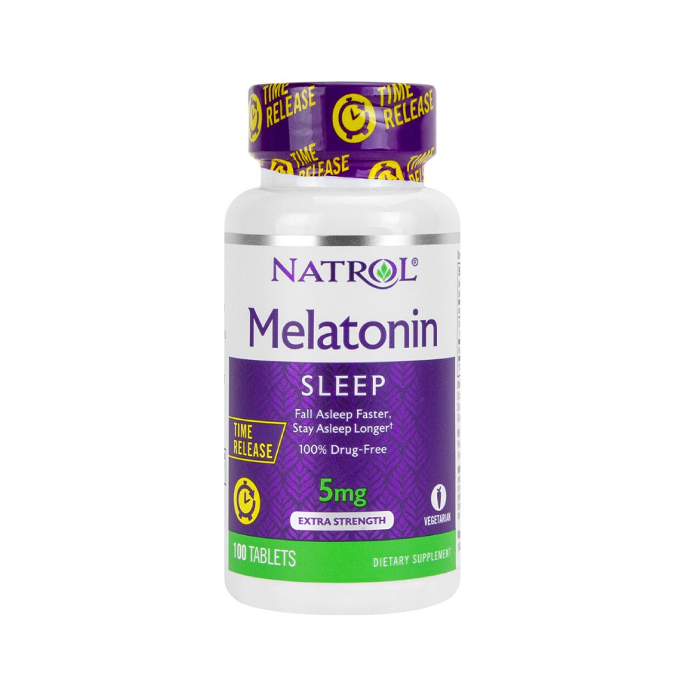 Melatonina 5mg Time Release - Natrol 100 tabletes