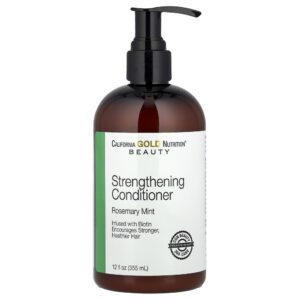 California Gold Nutrition - Beauty Condicionador Fortalecedor Biotina Alecrim e Menta 355 ml