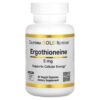 California Gold Nutrition - Ergotioneína 5 mg 90 Cápsulas Vegetais