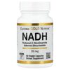 California Gold Nutrition - NADH 20 mg 60 Cápsulas Vegetais