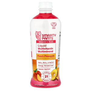 SmartyPants - Women's Plus Multivitamínico e Multimineral Líquido Pêssego e Abacaxi 946 ml