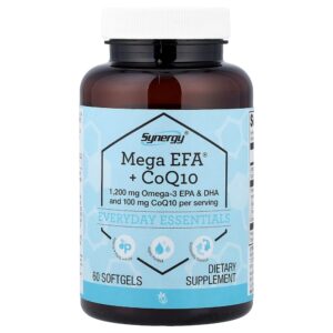 Vitacost - Synergy Mega EFA + CoQ10 60 Cápsulas Softgel
