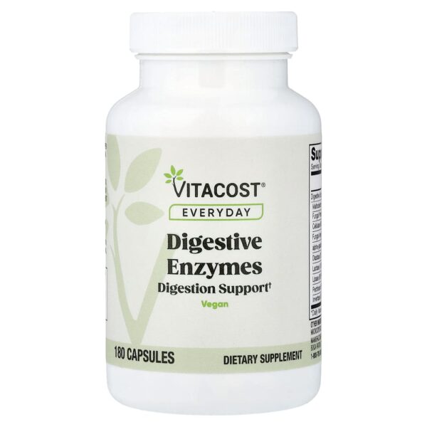 Vitacost - Uso Diário Enzimas Digestivas 180 Cápsulas