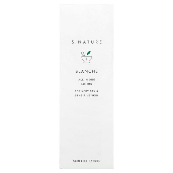 S.NATURE - Blanche All in One Lotion Para Pele Muito Seca e Sensível 200 ml