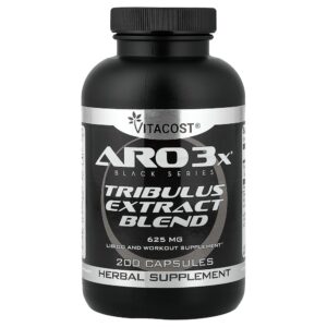 Vitacost - ARO3X Black Series Mistura de Extrato de Tribulus 625 mg 200 Cápsulas