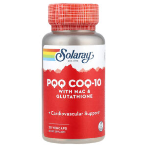 Solaray - PQQ CoQ-10 com NAC e Glutationa 30 VegCaps