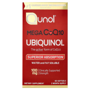 91-12.jpg Qunol - Mega CoQ10 Ubiquinol 100 mg 60 Cápsulas Softgel