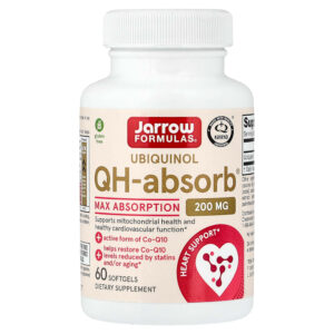 Jarrow Formulas - Ubiquinol QH-Absorb 200 mg 60 Cápsulas Softgel