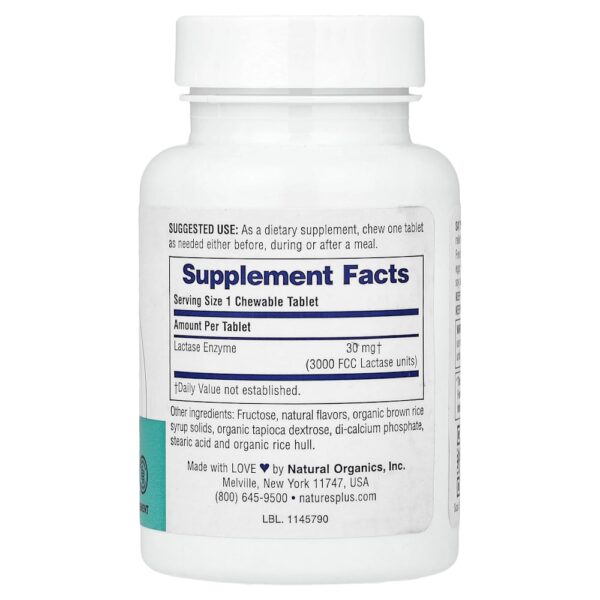 NaturePlus - Say Yes To Dairy Baunilha Francesa 60 Comprimidos (30 mg por Comprimido)