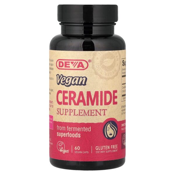 Deva - Suplemento de Ceramida Vegano 60 Cápsulas Veganas