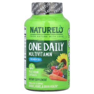 NATURELO - Multivitamínico Diário para Homens Acima de 50 Anos 60 Cápsulas Vegetarianas