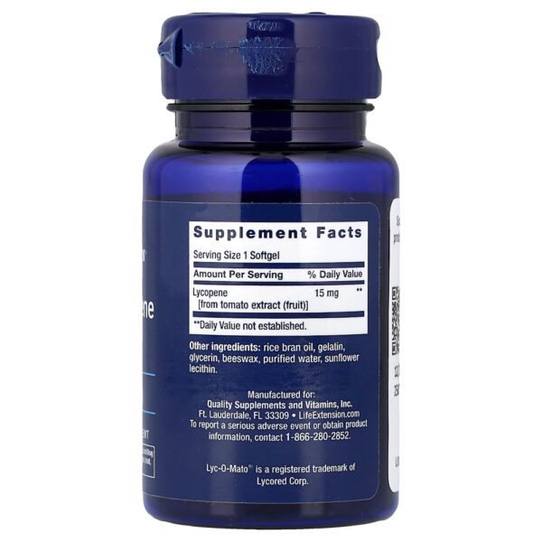 95-13.jpg Life Extension - Mega Lycopene Licopeno 15 mg 90 Cápsulas Softgel