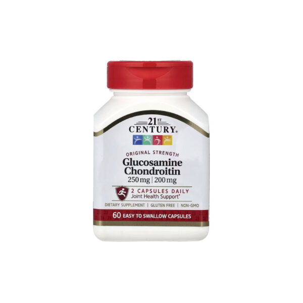 Glicosamina e Condroitina 500mg/400mg 60 Cápsulas - 21st Century