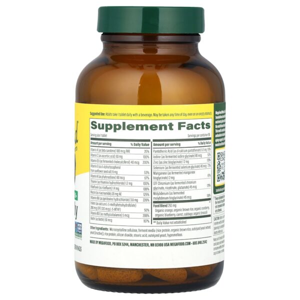 MegaFood - Homens com Mais de 55 Anos One Multivitamínico Diário 90 Comprimidos