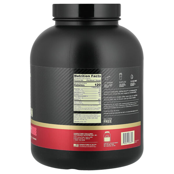 96-14.jpg Optimum Nutrition - Gold Standard 100% Whey Delícia de Morango 2,27 kg
