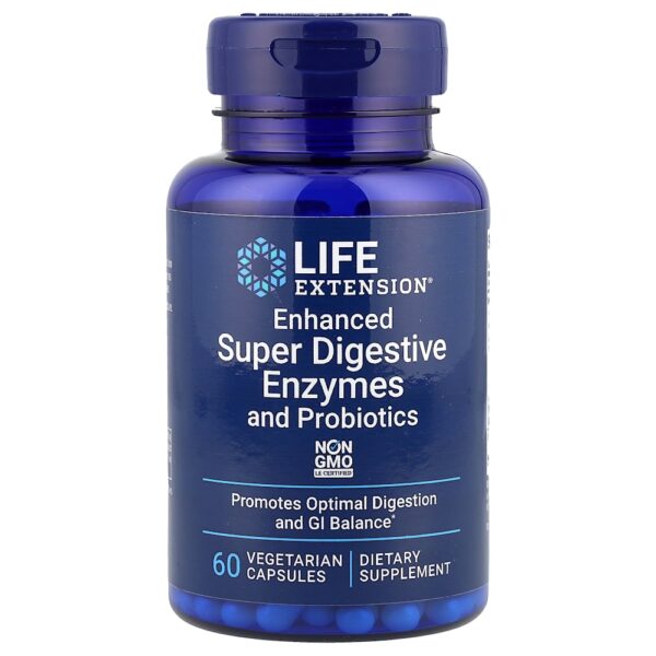 97-6.jpg Life Extension - Enzimas Super Digestivas e Probióticos Aprimorados 60 Cápsulas Vegetarianas