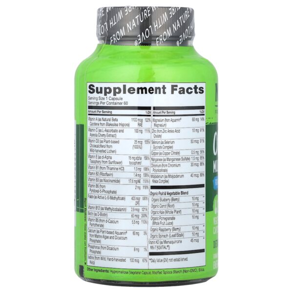 NATURELO - Multivitamínico Diário para Homens Acima de 50 Anos 60 Cápsulas Vegetarianas