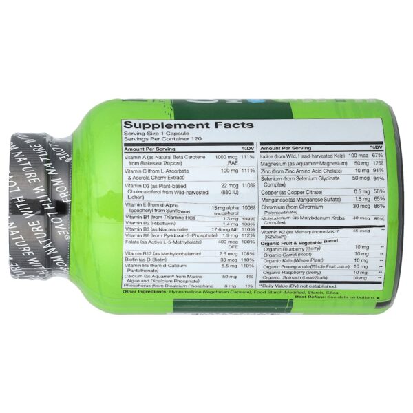 NATURELO - Multivitamínico Diário para Homens 120 Cápsulas Vegetarianas