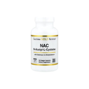 NAC Acetilcisteína com Molibdênio e Selênio 120 Cápsulas Vegetais - California Gold Nutrition