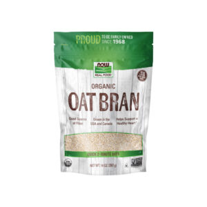 Organic Oat Bran Farelo de Aveia Orgânica 397g - Now Foods