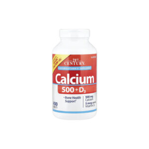 Cálcio 500 + Vitamina D3 400 Comprimidos - 21st Century