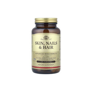 Fórmula Avançada para Pele, Unhas e Cabelo MSM Skin, Nails & Hair 120 Comprimidos - Solgar