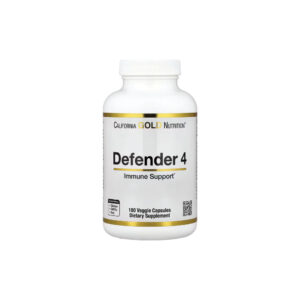 Defender 4 com Vitamina C Vitamina D Zinco e Selênio 180 Cápsulas Vegetais - California Gold Nutrition