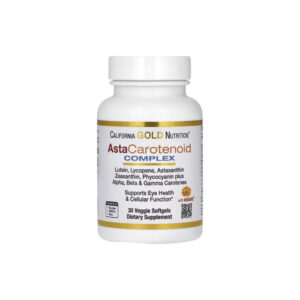 Complexo AstaCarotenoid com Luteína, Licopeno, Astaxantina e Vitamina A 30 Veg Softgels - California Gold Nutrition
