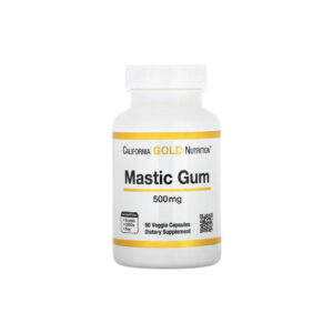 Goma de Mástique 500 mg 60 Cápsulas Vegetais - California Gold Nutrition
