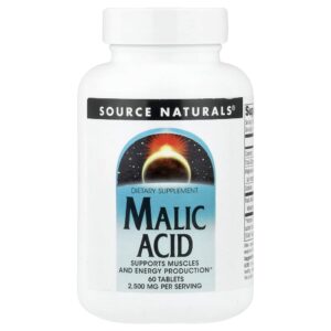 Ácido Málico 60 Comprimidos - Source Naturals