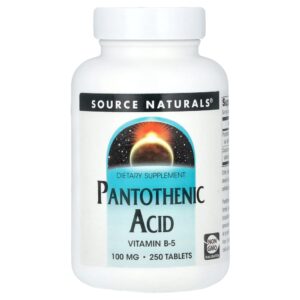 Ácido Pantotênico 250 Comprimidos - Source Naturals