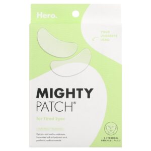 Adesivo de Hidrogel para Olhos Cansados Mighty Patch for Tired Eyes 6 Adesivos - Hero Cosmetics