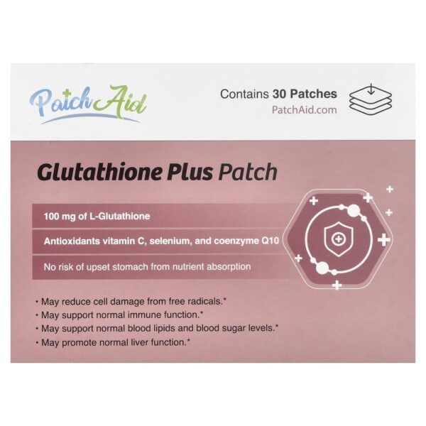 Adesivo Transdérmico Antioxidante Glutationa Plus 30 Adesivos - PatchAid
