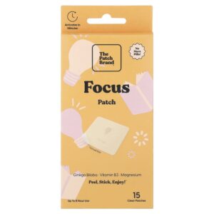 Adesivo Transdérmico de Foco e Concentração Focus 15 Adesivos - The Patch Brand