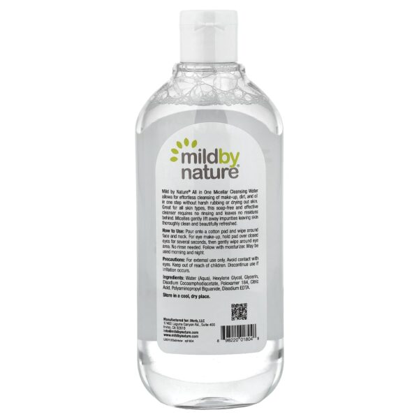 Água Micelar para Limpeza All in One 400 ml - Mild By Nature