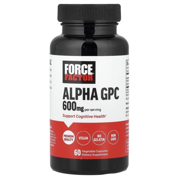 Alpha GPC 300 mg 60 Cápsulas Vegetais - Force Factor
