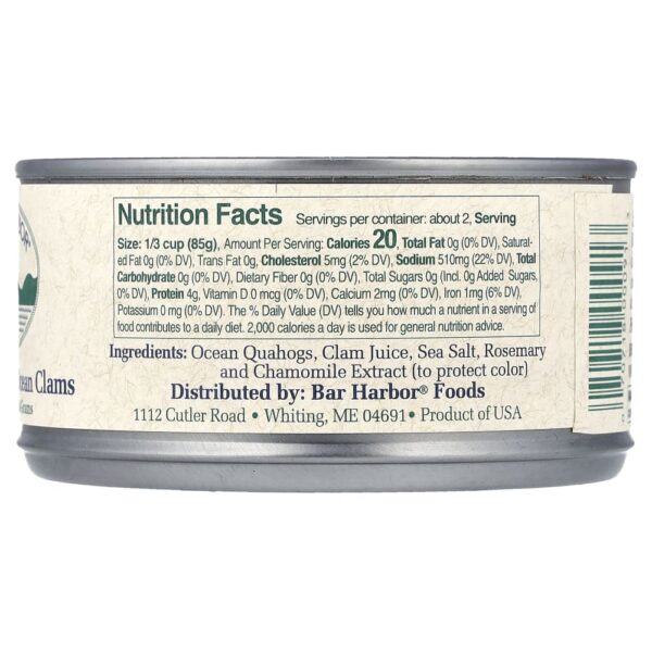 Amêijoas Inteiras Gourmet 184 g - Bar Harbor