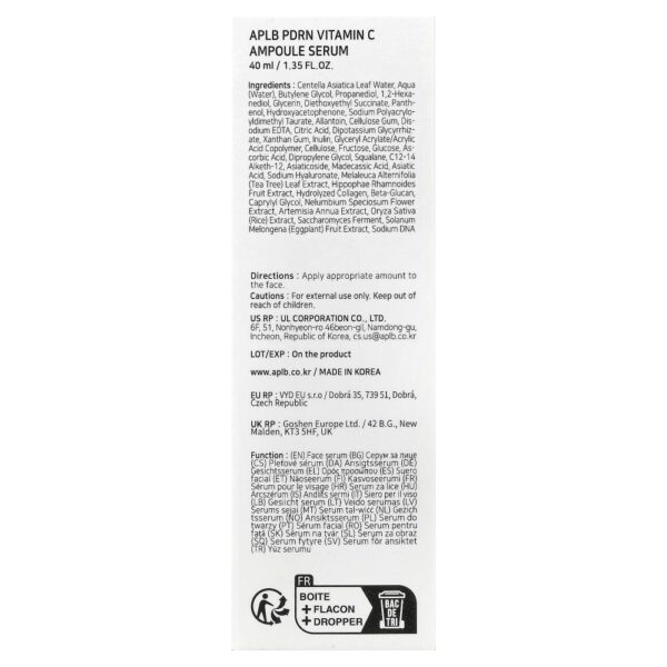 Ampola Sérum de Vitamina C PDRN 40 ml - APLB