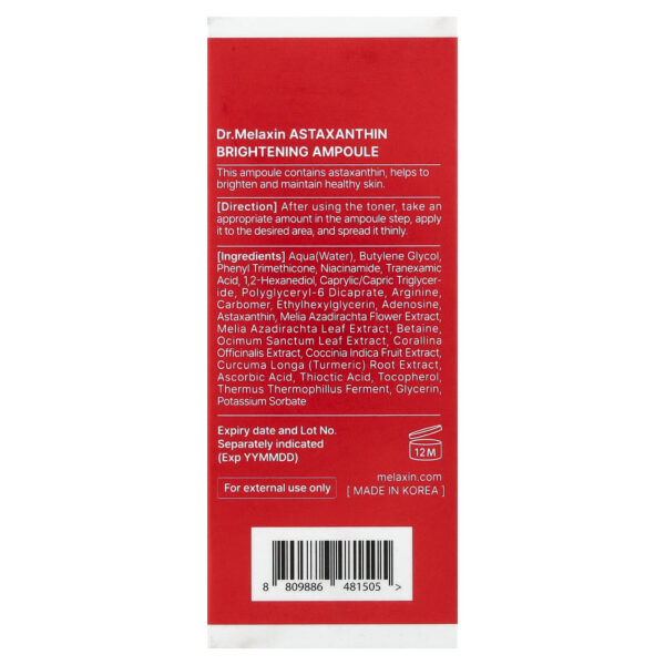 AstaxanthinRX Ampola Extraclareadora 30 ml - Dr.Melaxin