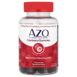 AZO - Suplemento em Gomas de Cranberry Frutas Silvestres 72 Gomas