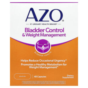 AZO - Suplemento para Controle de Bexiga e Peso Bladder Control 48 Cápsulas
